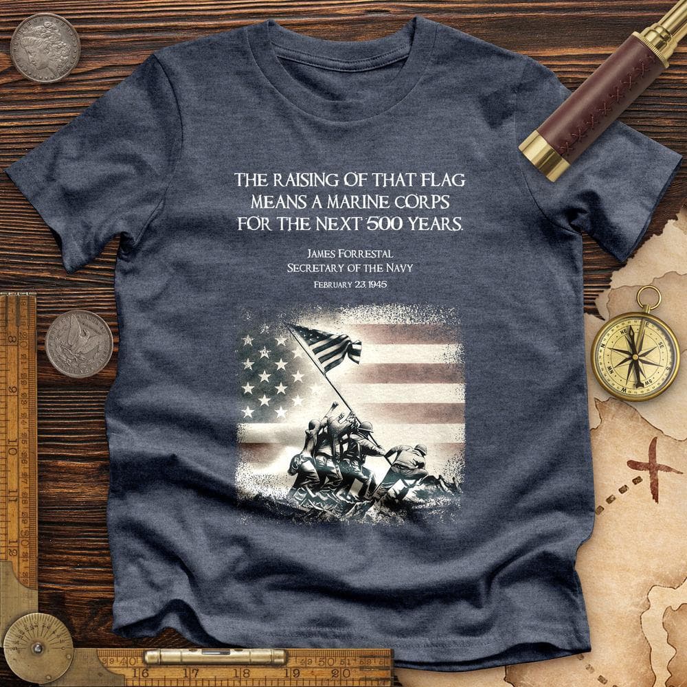 Iwo Jima Flag Premium Quality Tee