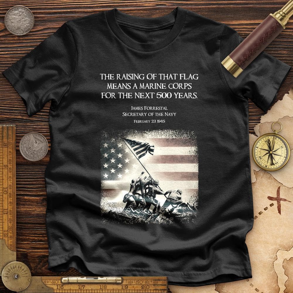 Iwo Jima Flag Premium Quality Tee