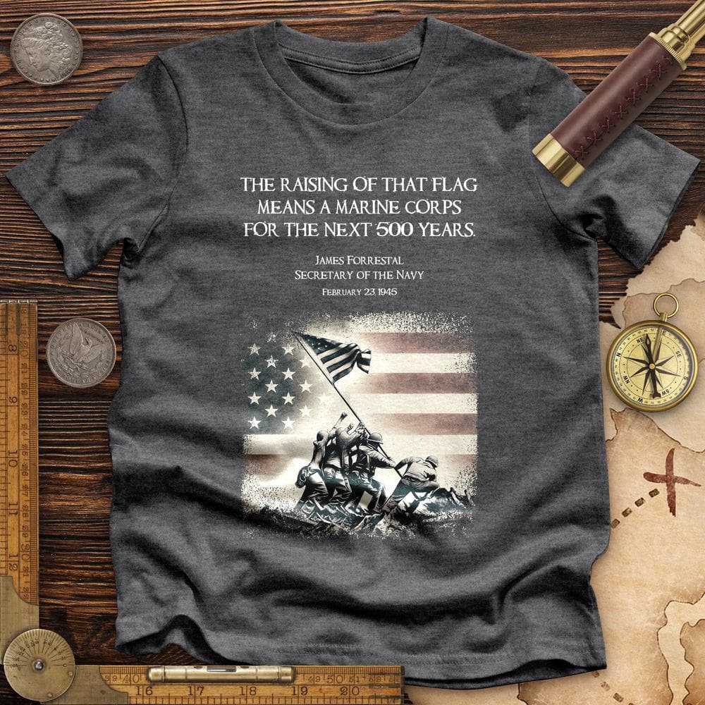 Iwo Jima Flag Premium Quality Tee