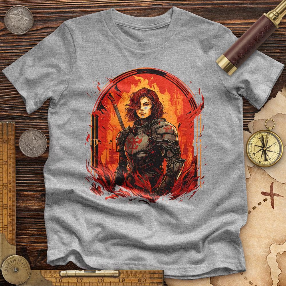 Joan of Ark on Fire Premium Quality Tee