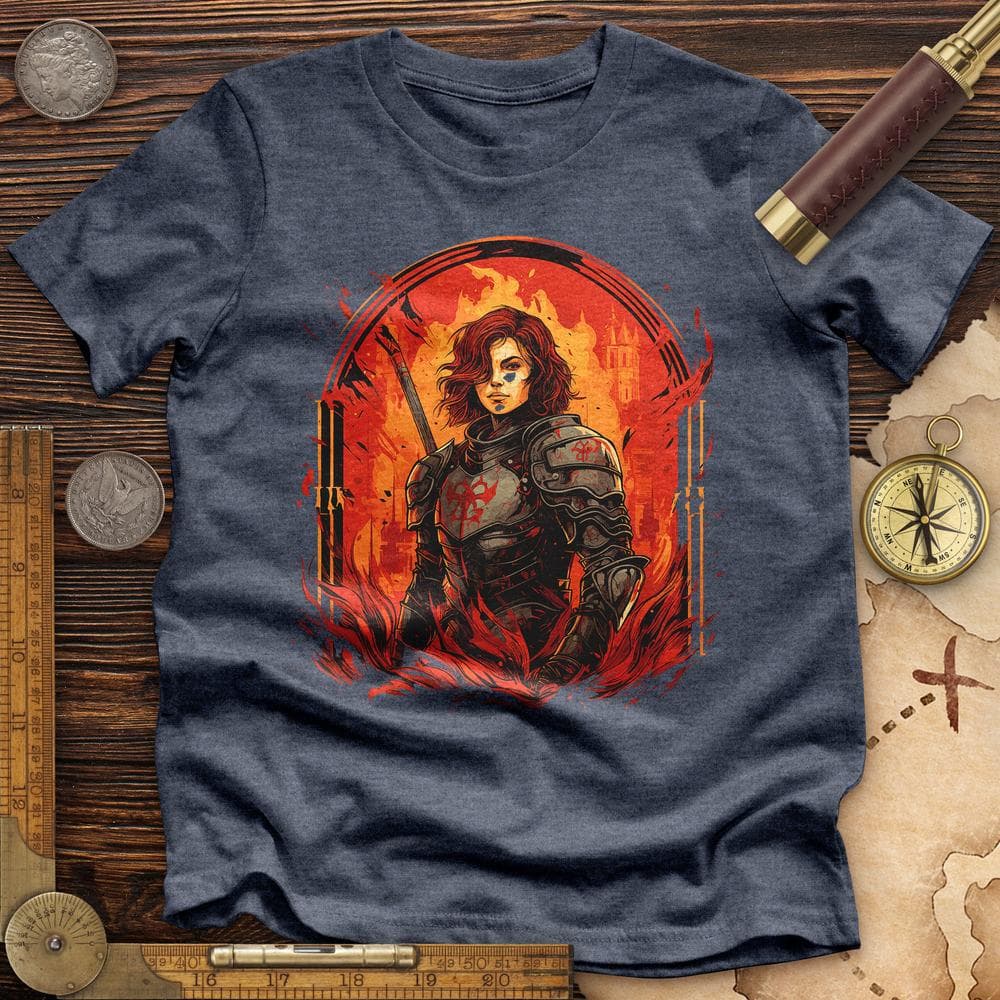 Joan of Ark on Fire Premium Quality Tee