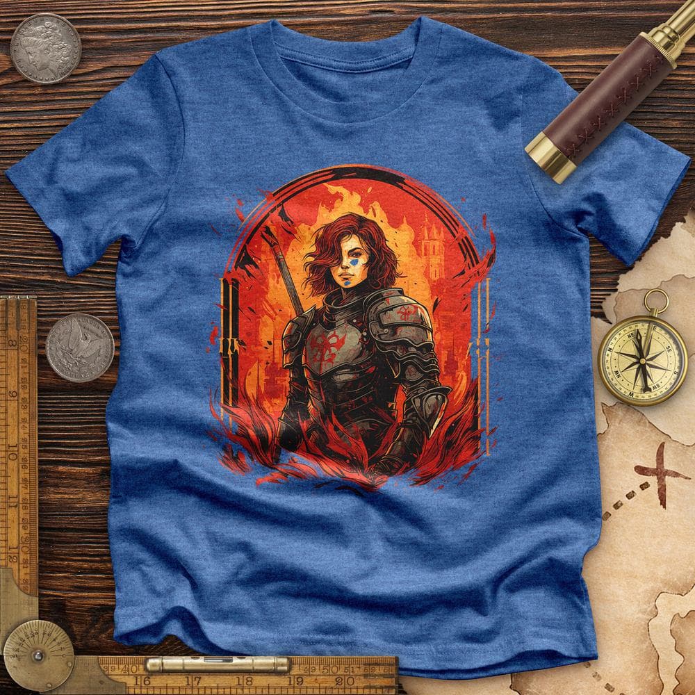 Joan of Ark on Fire Premium Quality Tee