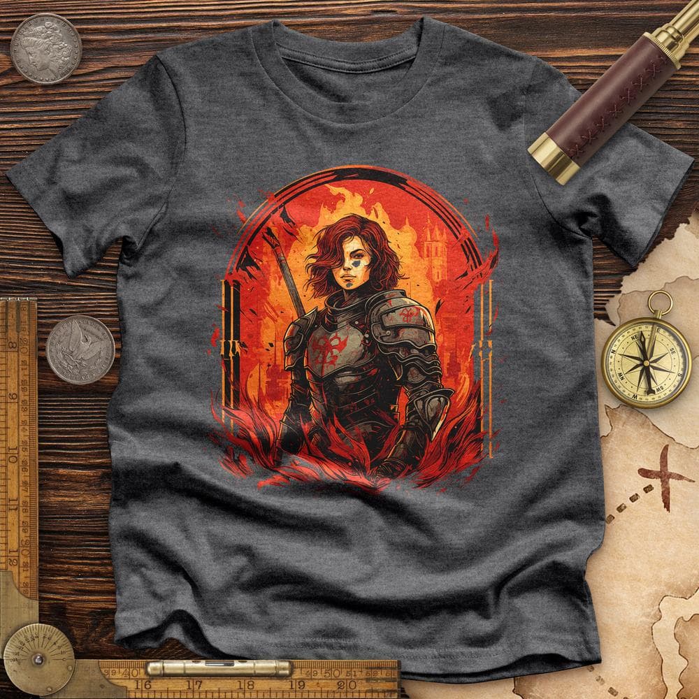 Joan of Ark on Fire Premium Quality Tee