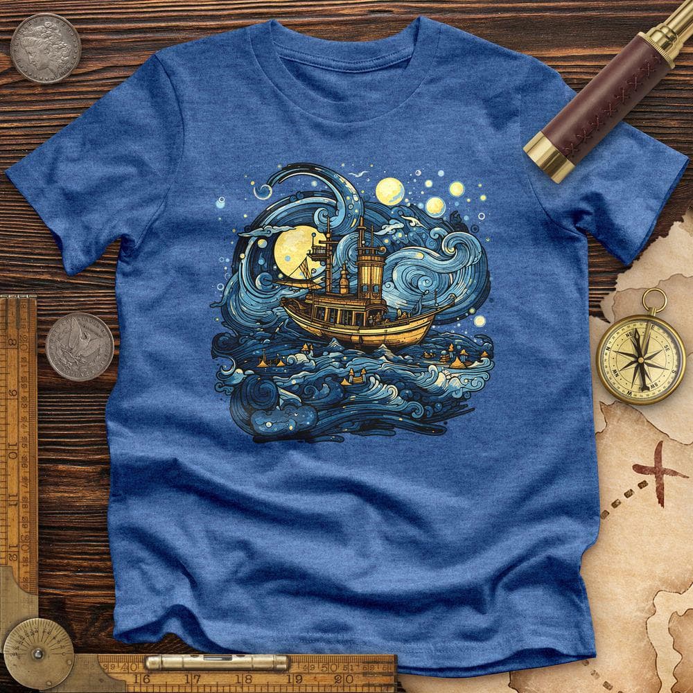 Oil Paint Ship Premium Quality Tee