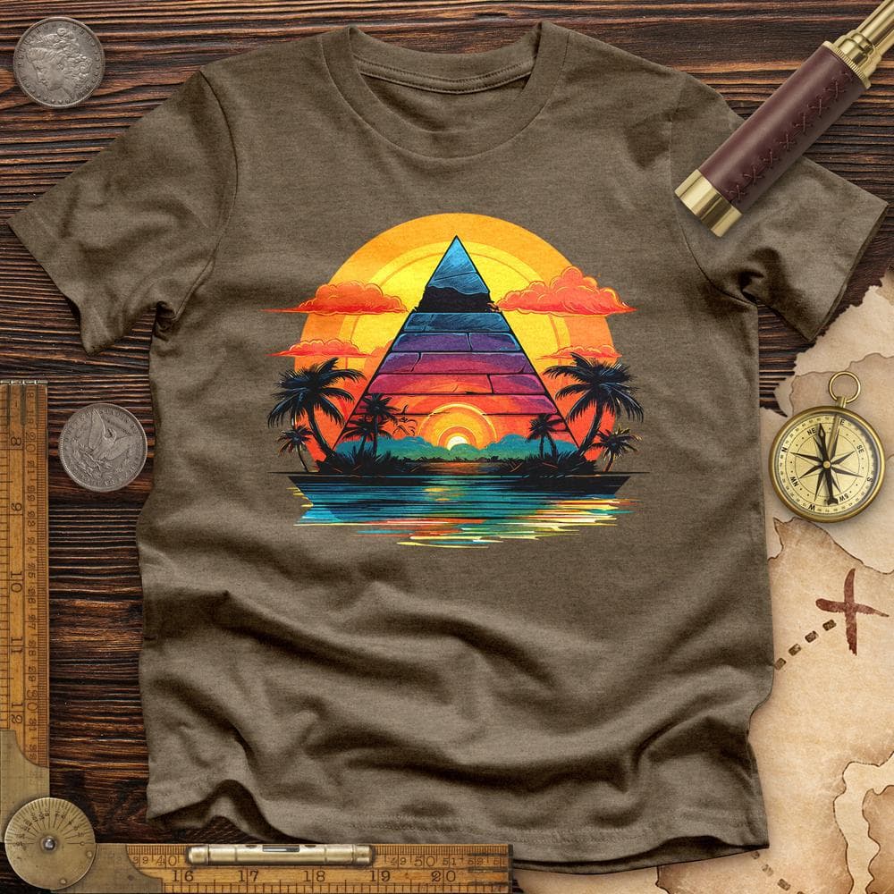 Pyramid Palm Tree Premium QualityTee