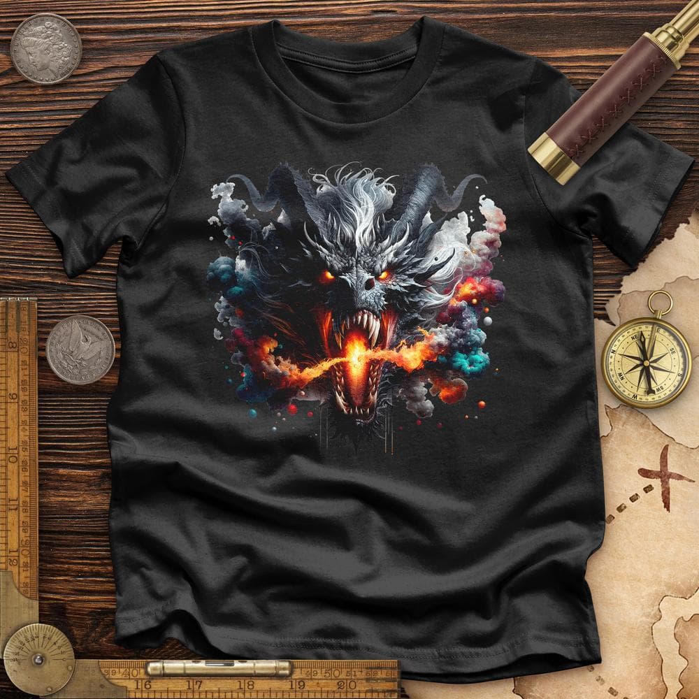 Raging Dragon In 3D Premium QualityTee