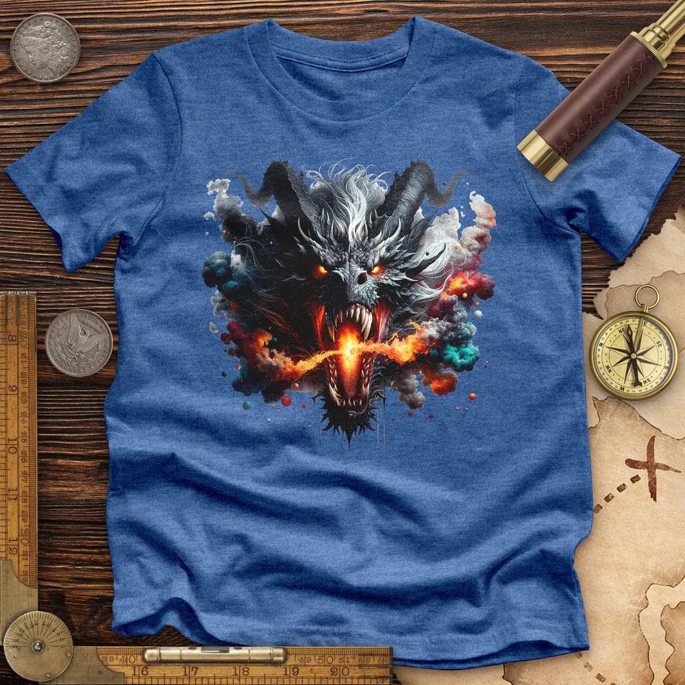 Raging Dragon In 3D Premium QualityTee
