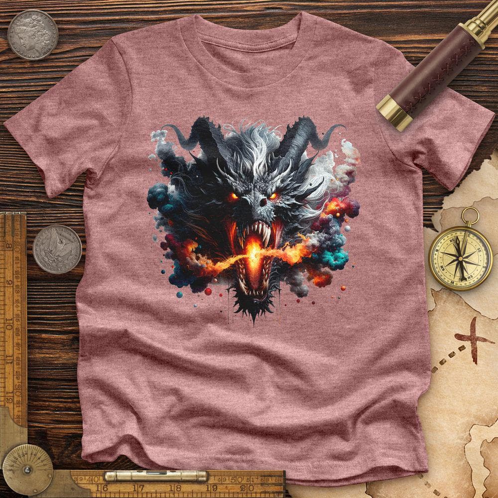 Raging Dragon In 3D Premium QualityTee