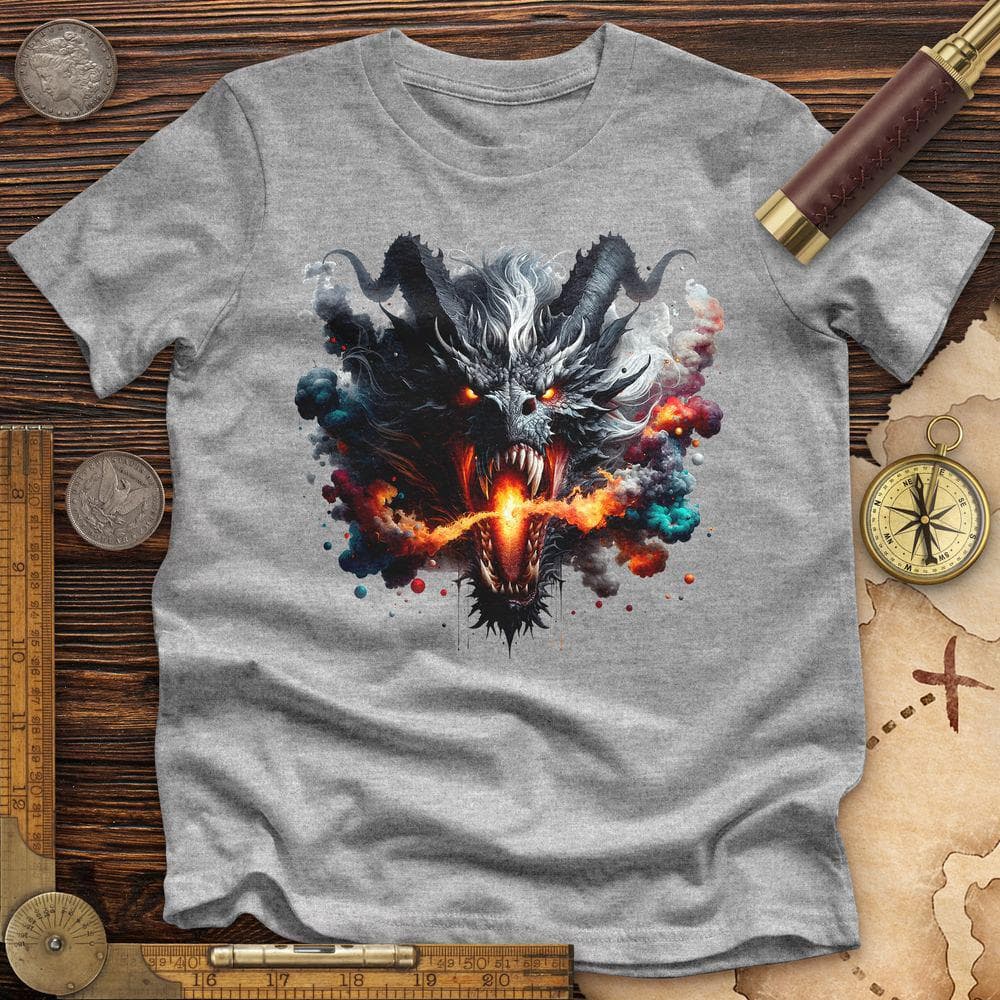 Raging Dragon In 3D Premium QualityTee