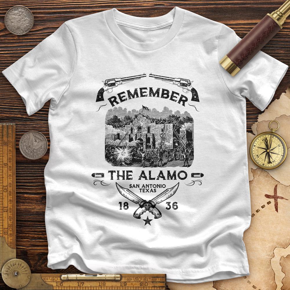 Remember The Alamo 1836 Premium Quality Tee