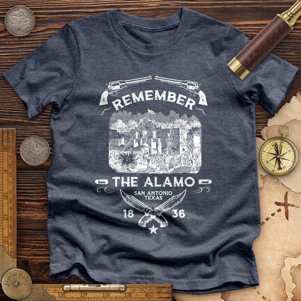 Remember The Alamo 1836 Premium Quality Tee