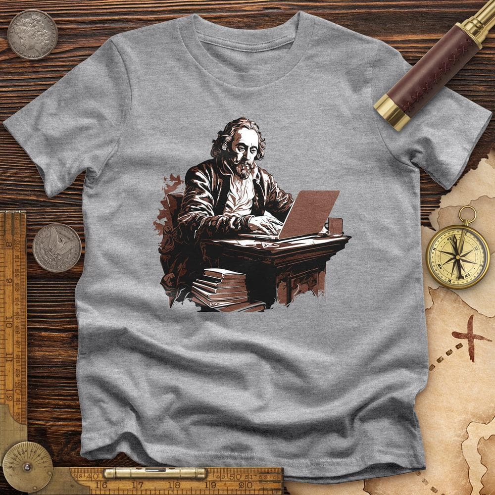 Shakespeare Laptop Premium Quality Tee