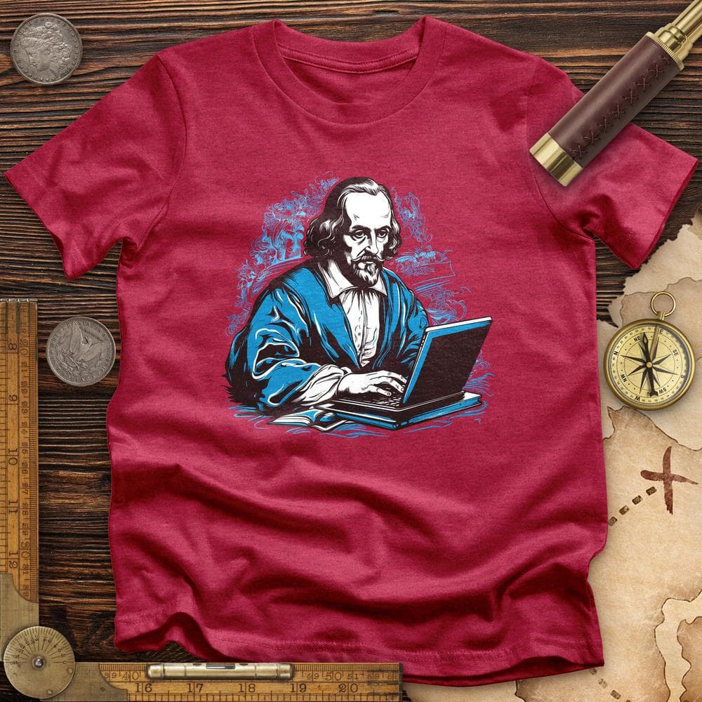 Shakespeare Typing Premium Quality Tee
