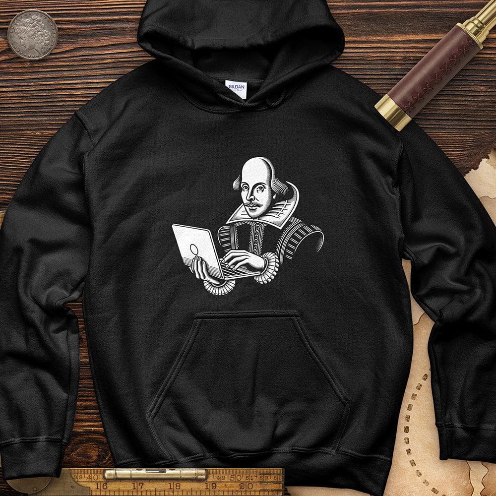 Shakespeare Using Laptop