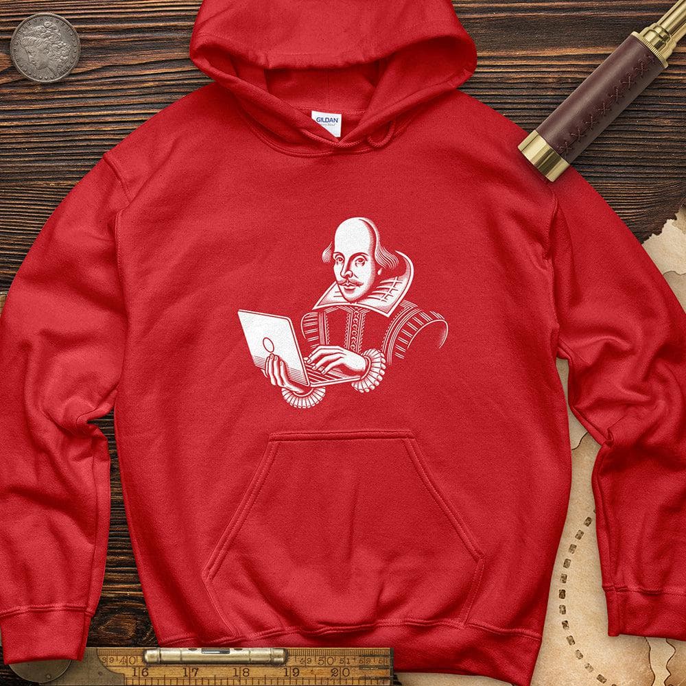 Shakespeare Using Laptop