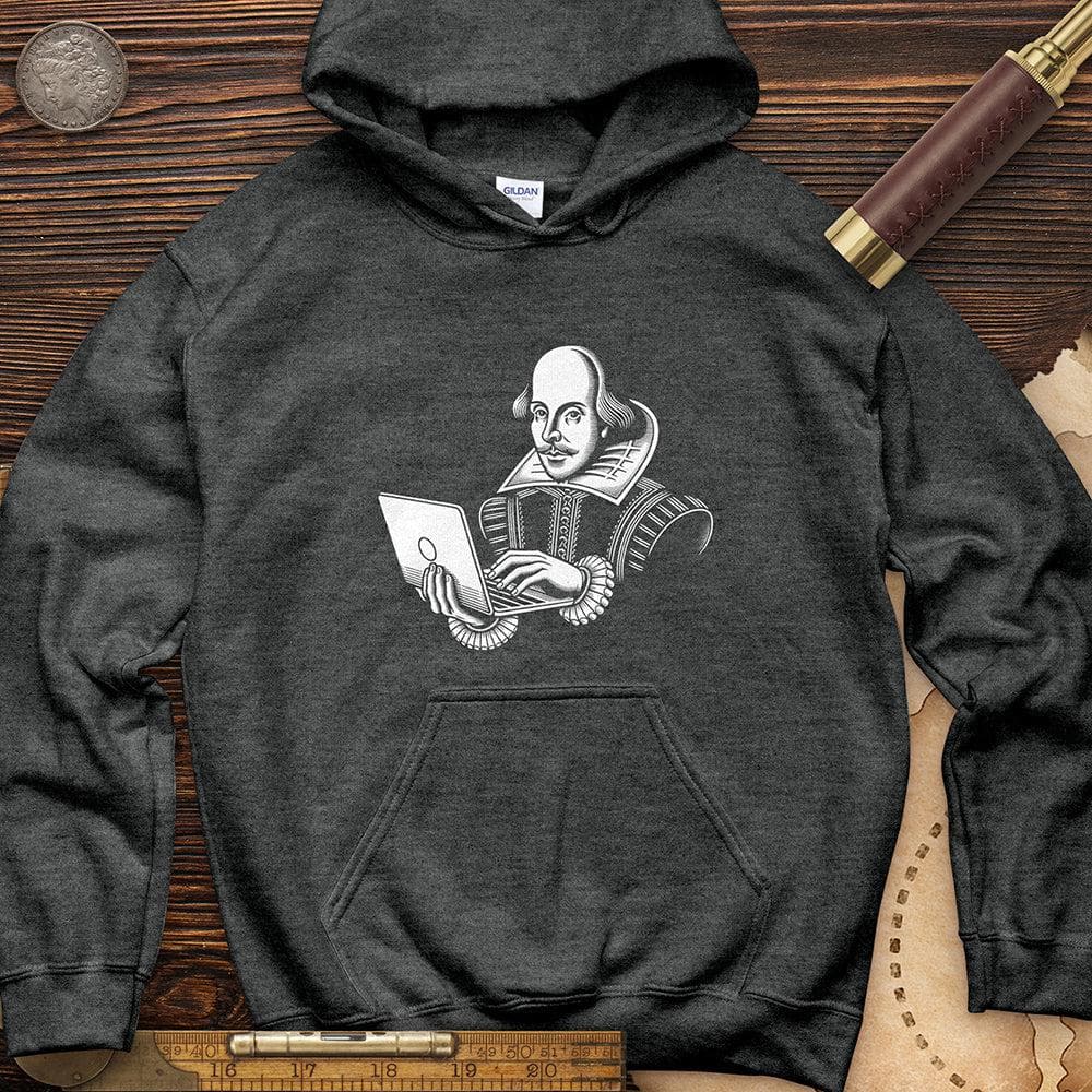 Shakespeare Using Laptop