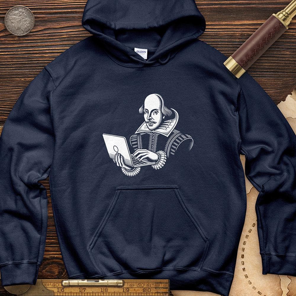 Shakespeare Using Laptop