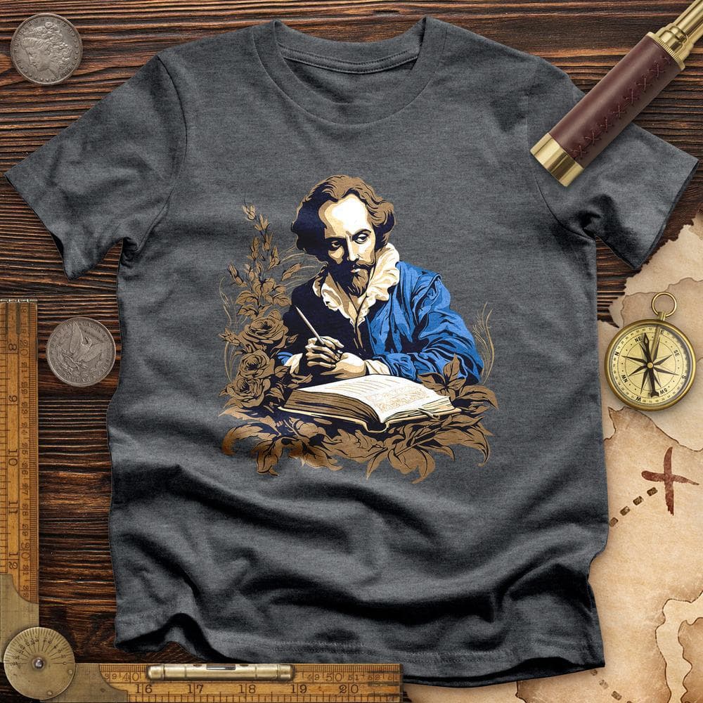 Shakespeare Writing Premium Quality Tee