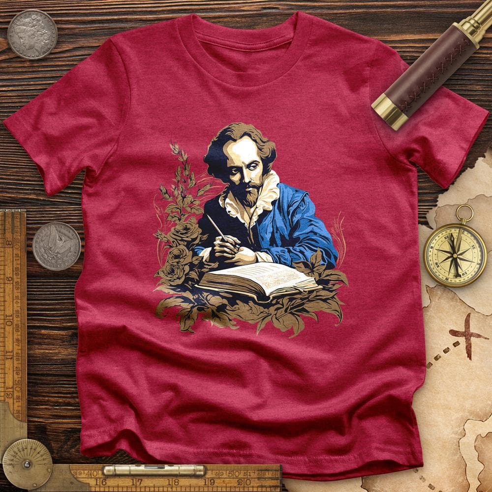 Shakespeare Writing Premium Quality Tee