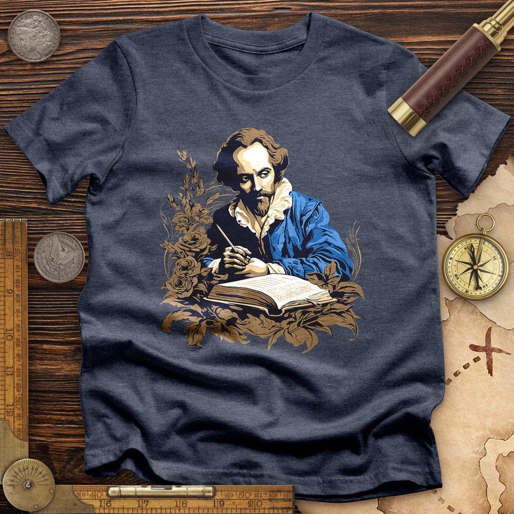Shakespeare Writing Premium Quality Tee