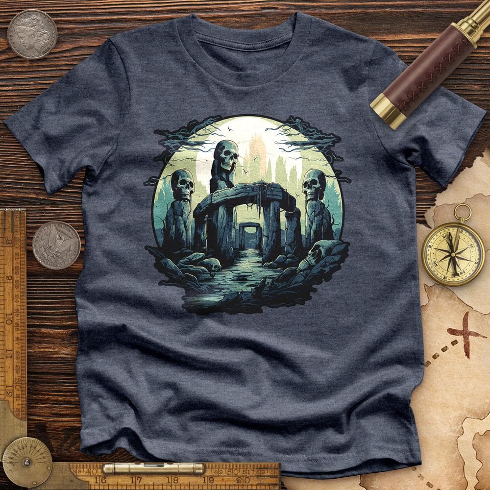 Skull Stonehenge Premium Quality Tee