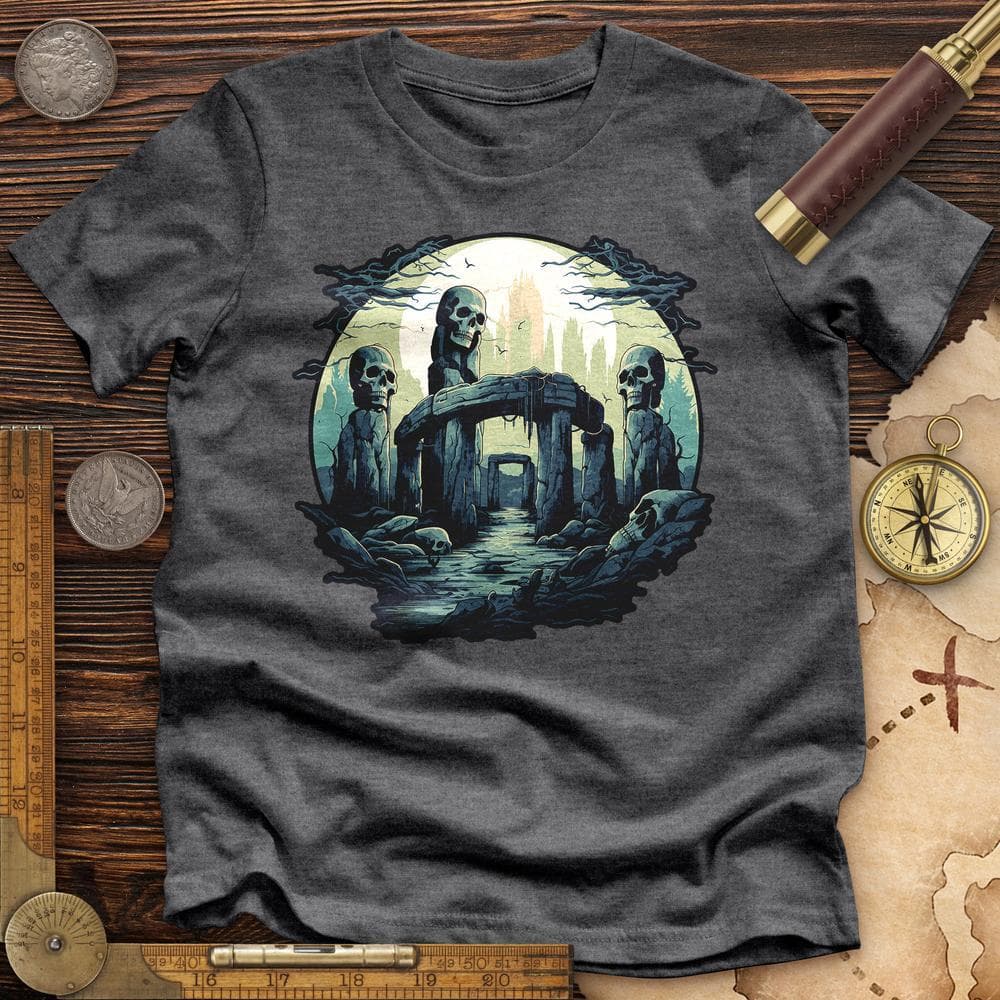 Skull Stonehenge Premium Quality Tee
