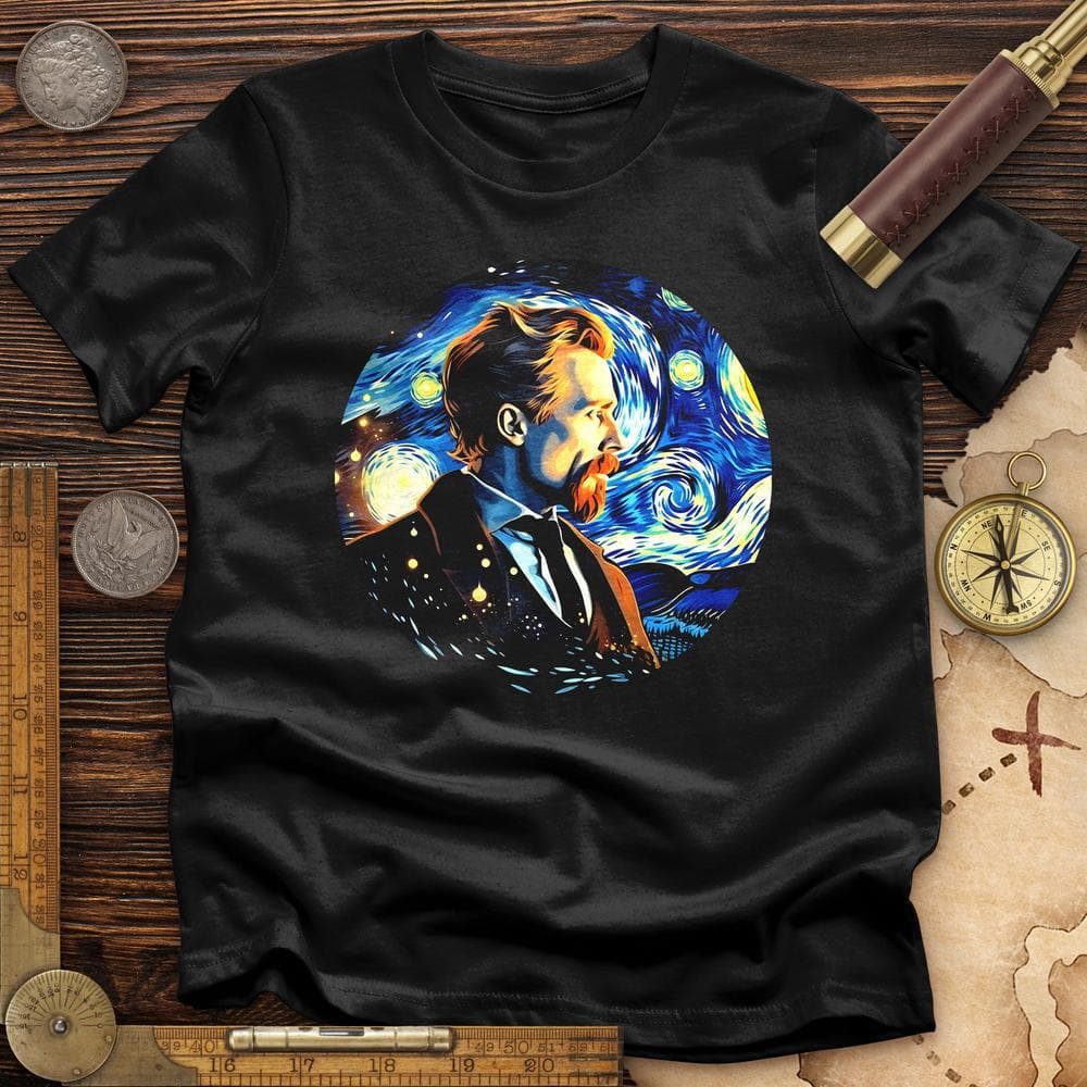 Van Gogh In Starry Night Premium Quality Tee