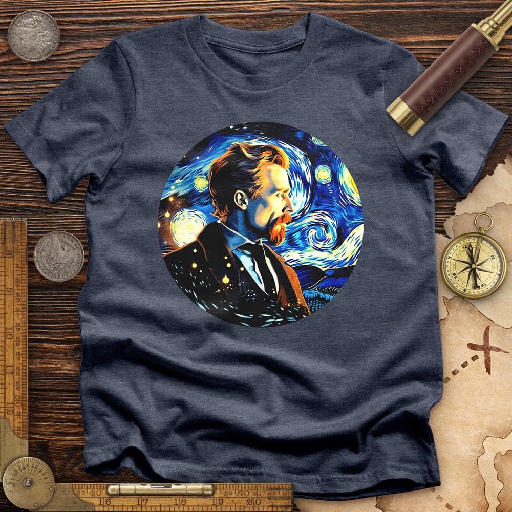 Van Gogh In Starry Night Premium Quality Tee
