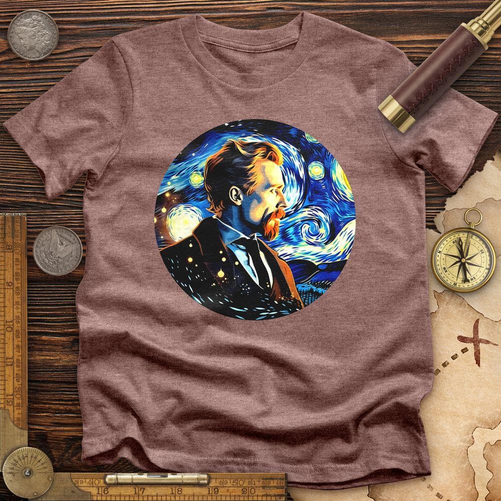 Van Gogh In Starry Night Premium Quality Tee