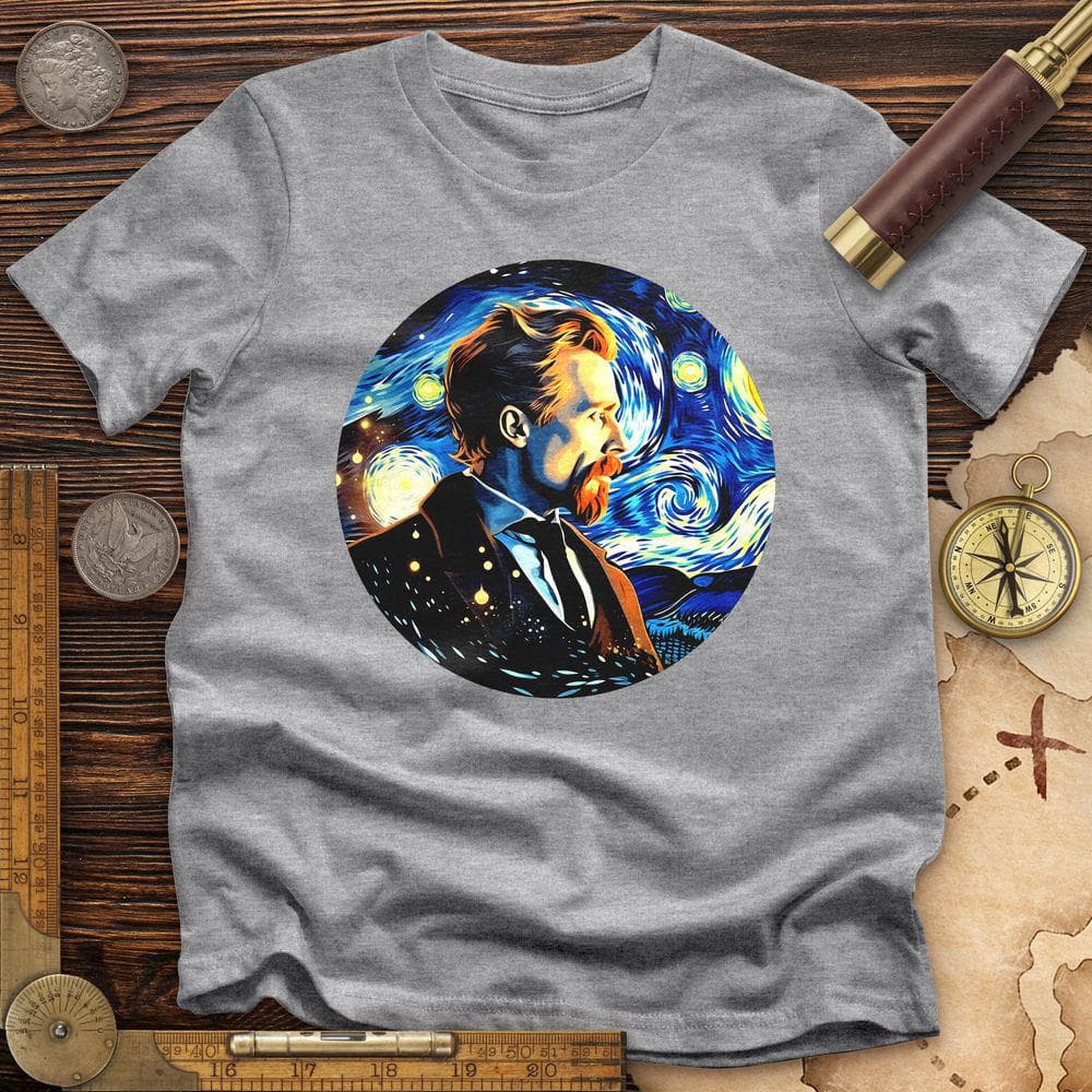 Van Gogh In Starry Night Premium Quality Tee