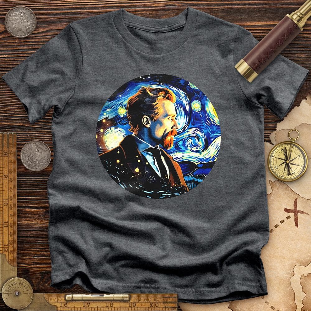 Van Gogh In Starry Night Premium Quality Tee
