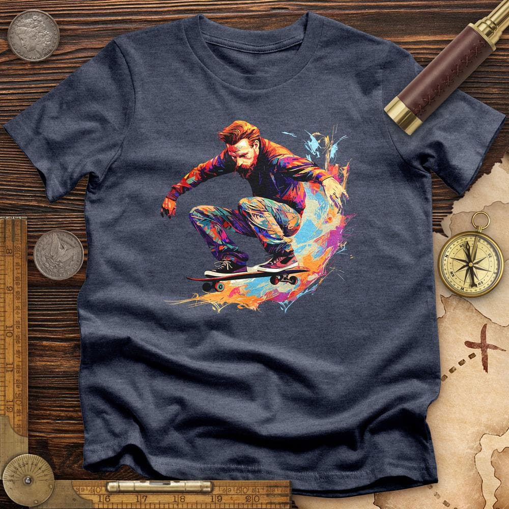 Van Gogh Skateboard Premium QualityTee