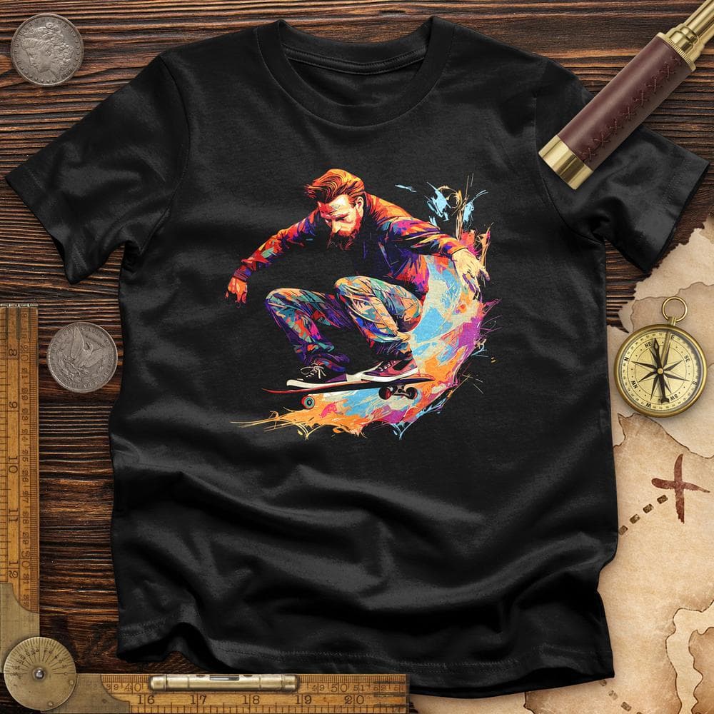 Van Gogh Skateboard Premium QualityTee