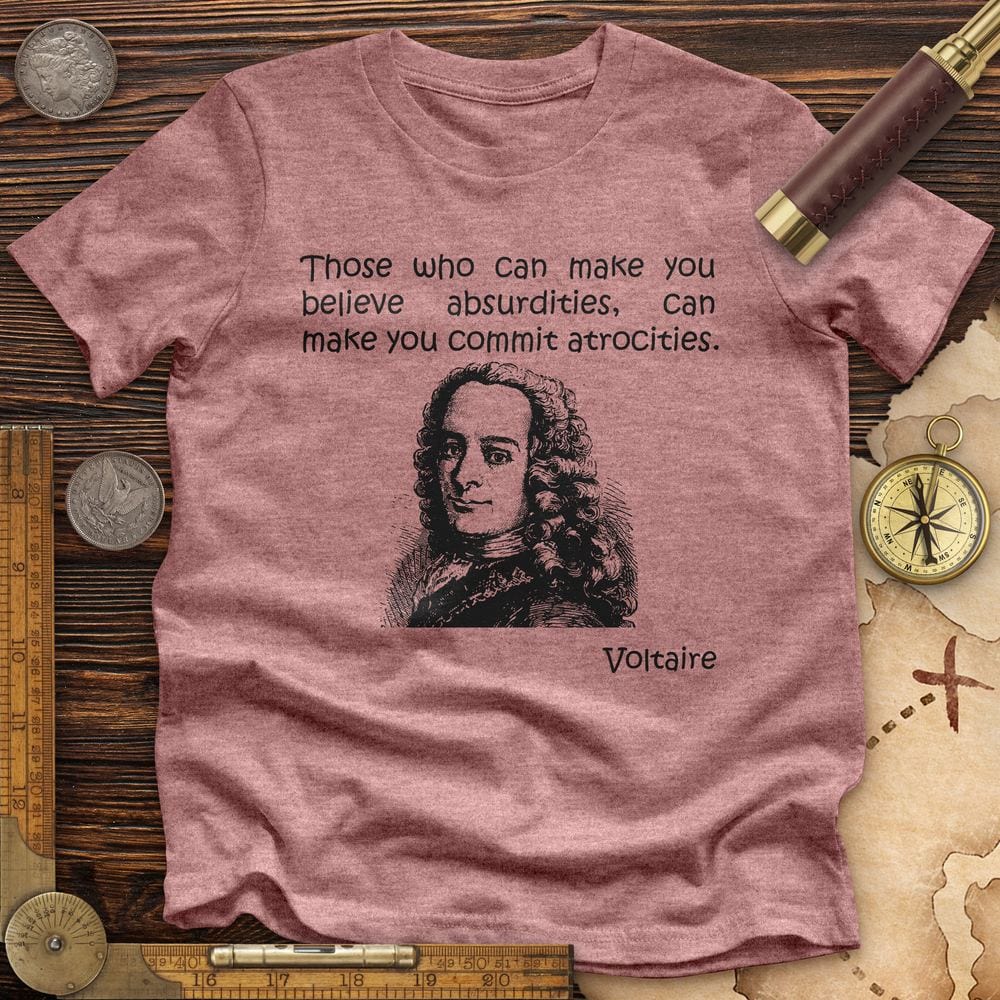 Voltaire Absurdities Premium Quality Tee