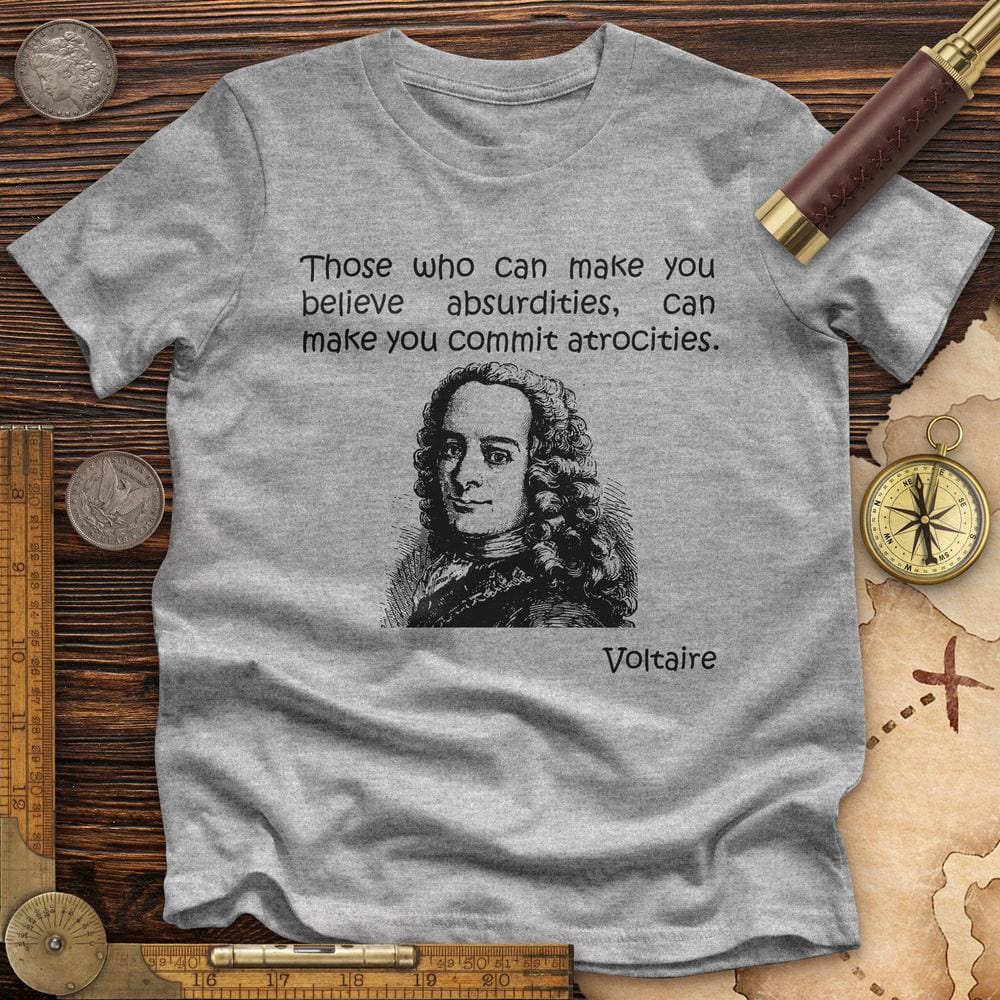 Voltaire Absurdities Premium Quality Tee