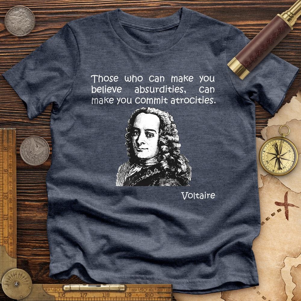 Voltaire Absurdities Premium Quality Tee
