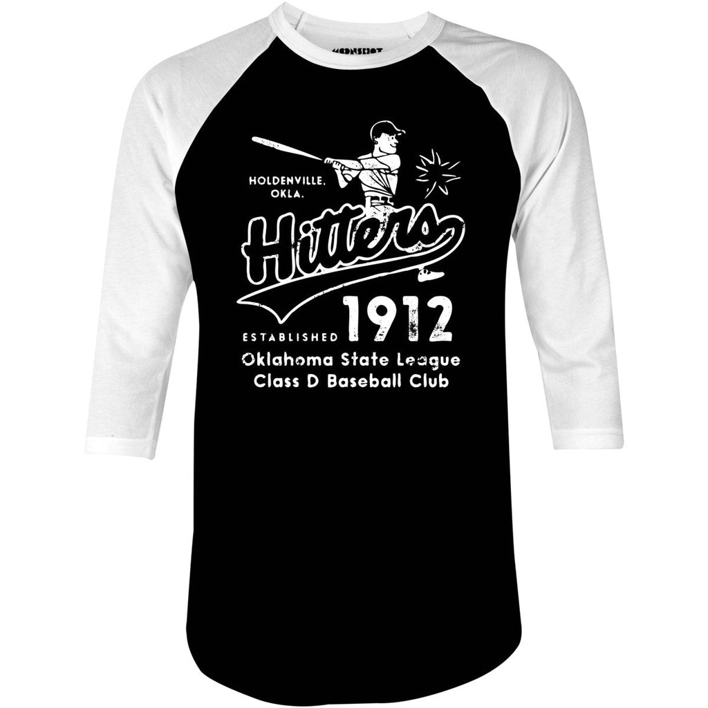 Holdenville Hitters - Oklahoma - Vintage Defunct Baseball Teams - 3/4 Sleeve Raglan