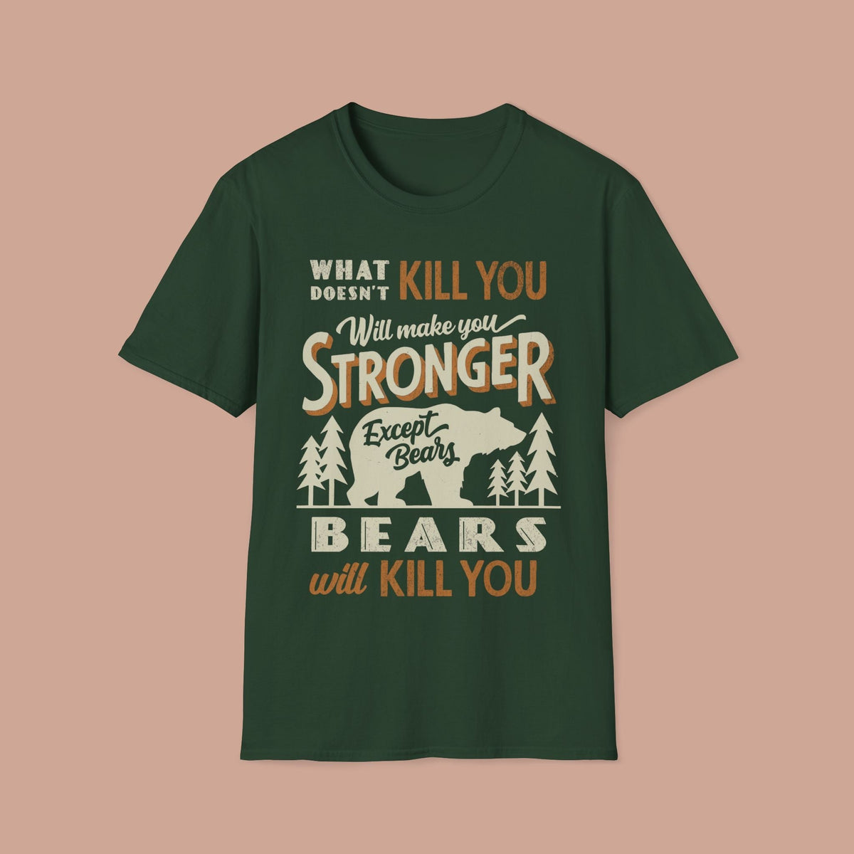 Humorous Camping Outdoor Bear Vintage ..