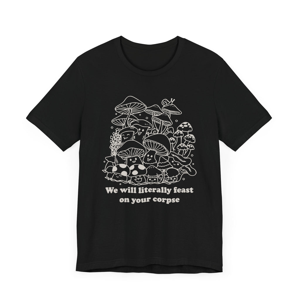 Humorous Mushroom Graphic Tee