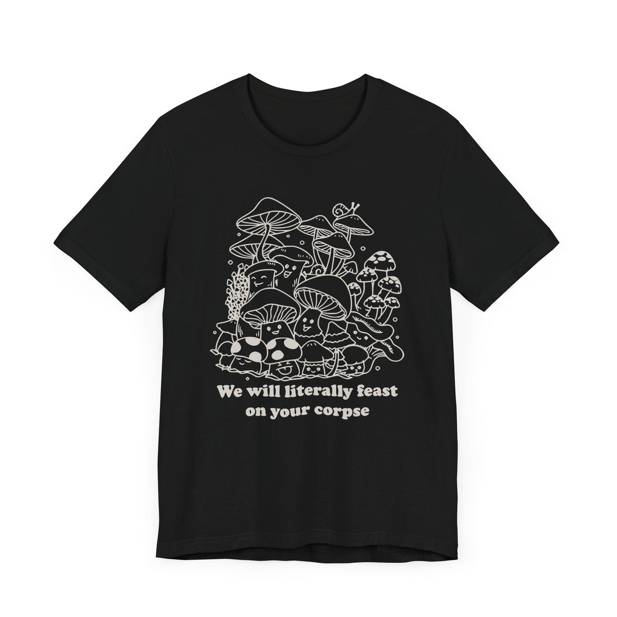 Humorous Mushroom Graphic Tee