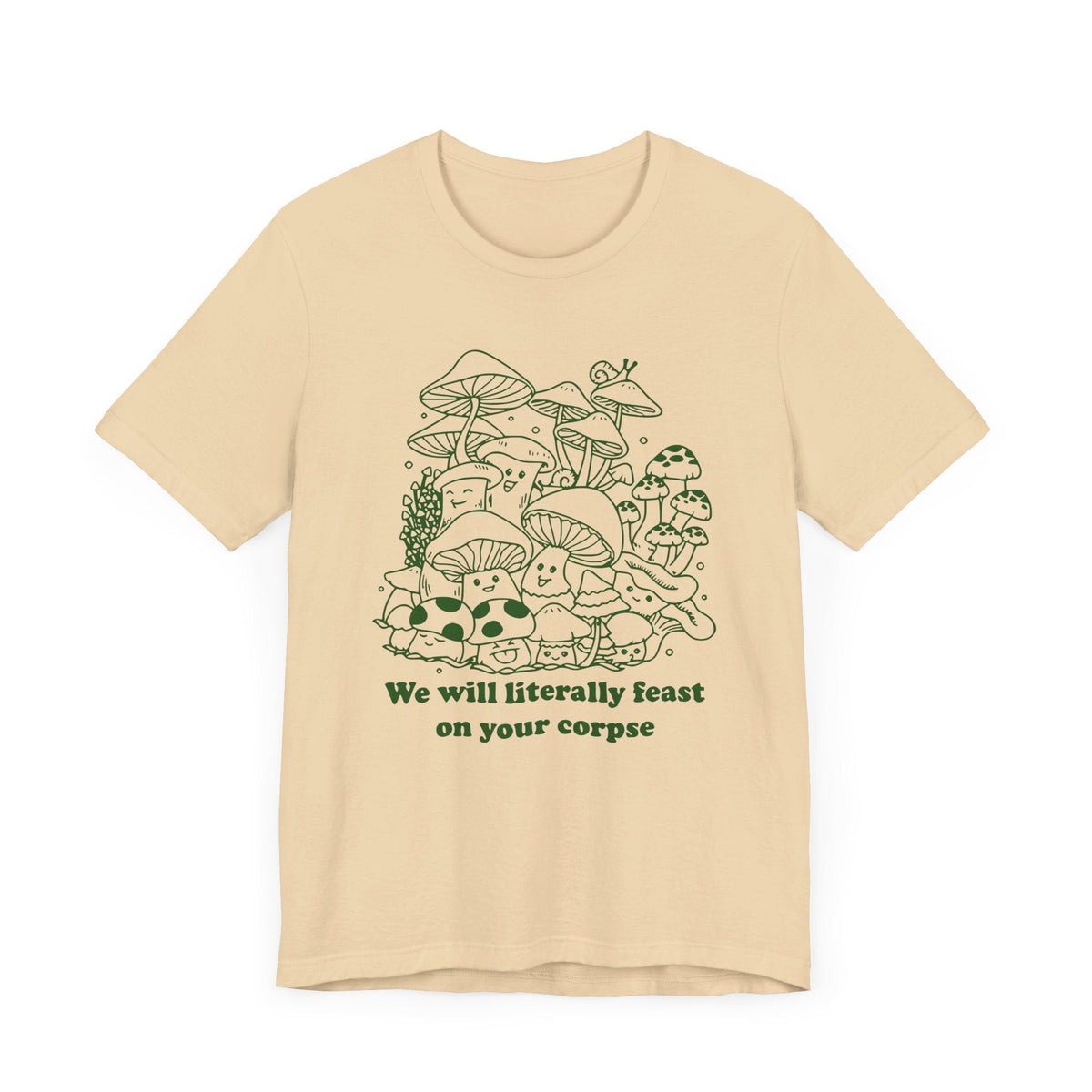 Humorous Mushroom Graphic Tee