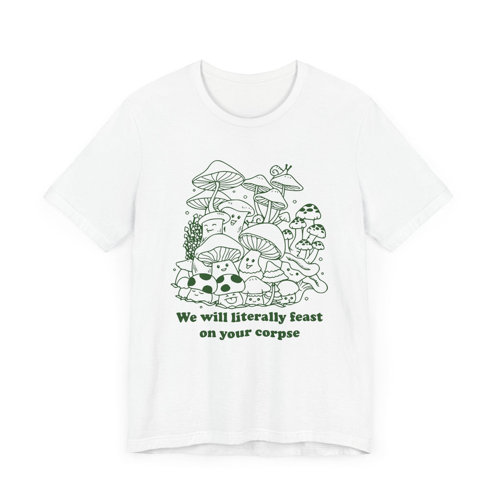 Humorous Mushroom Graphic Tee