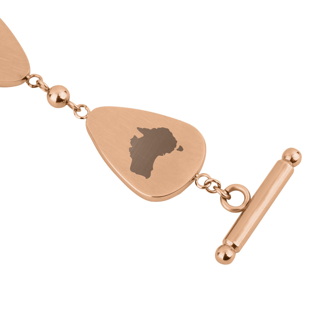 Jarrah Drop Bracelet - Rose Gold
