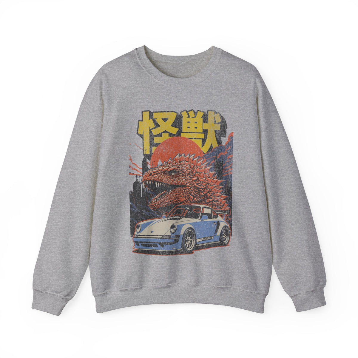 Kaiju-Japanese Monster and Porsche .