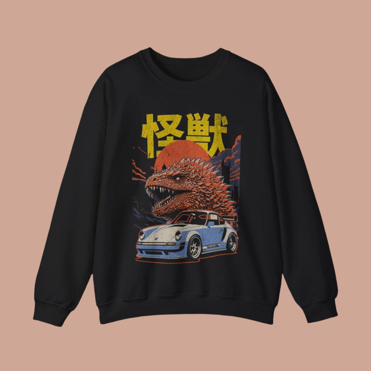 Kaiju-Japanese Monster and Porsche .