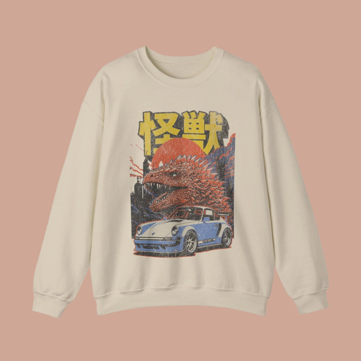 Kaiju-Japanese Monster and Porsche .