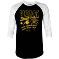 Kona Lanes v3 - Costa Mesa, CA - Vintage Bowling Alley - 3/4 Sleeve Raglan