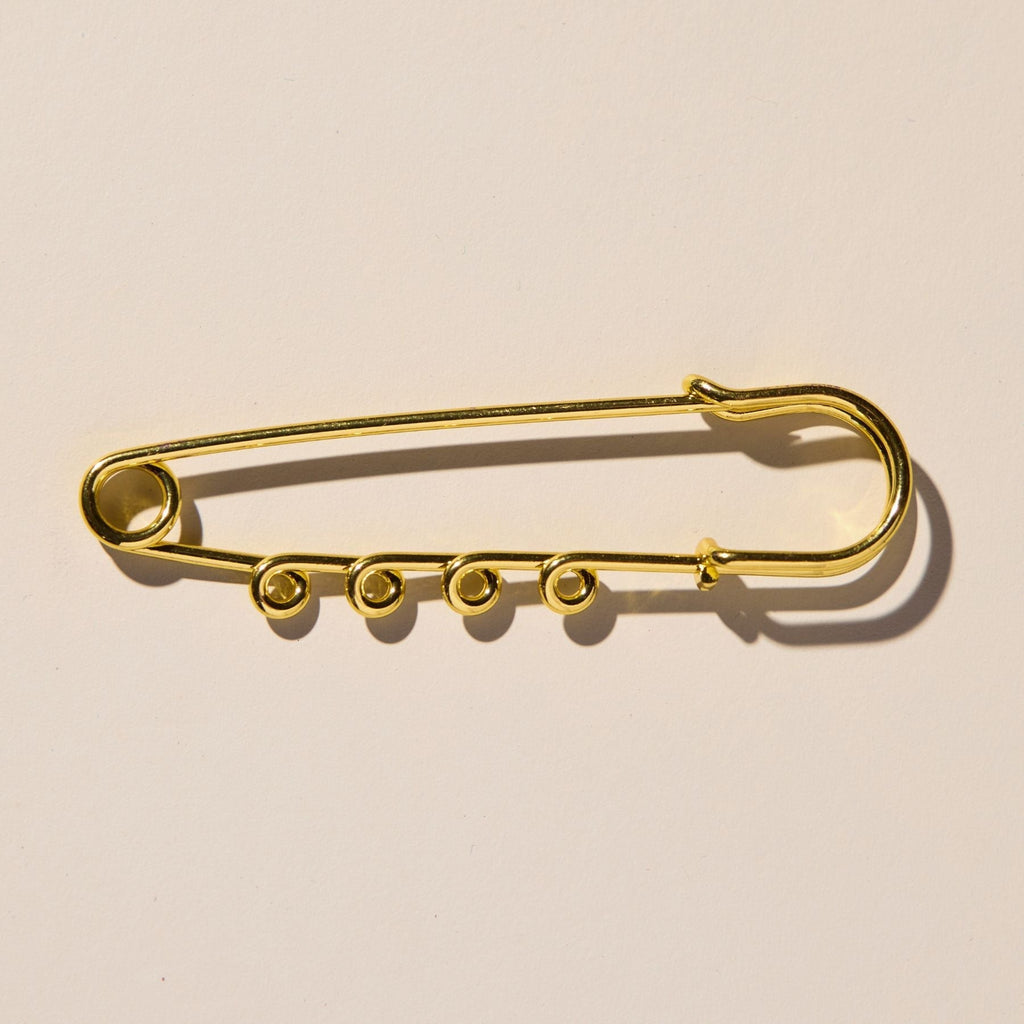 Large Safety Pin Brooch