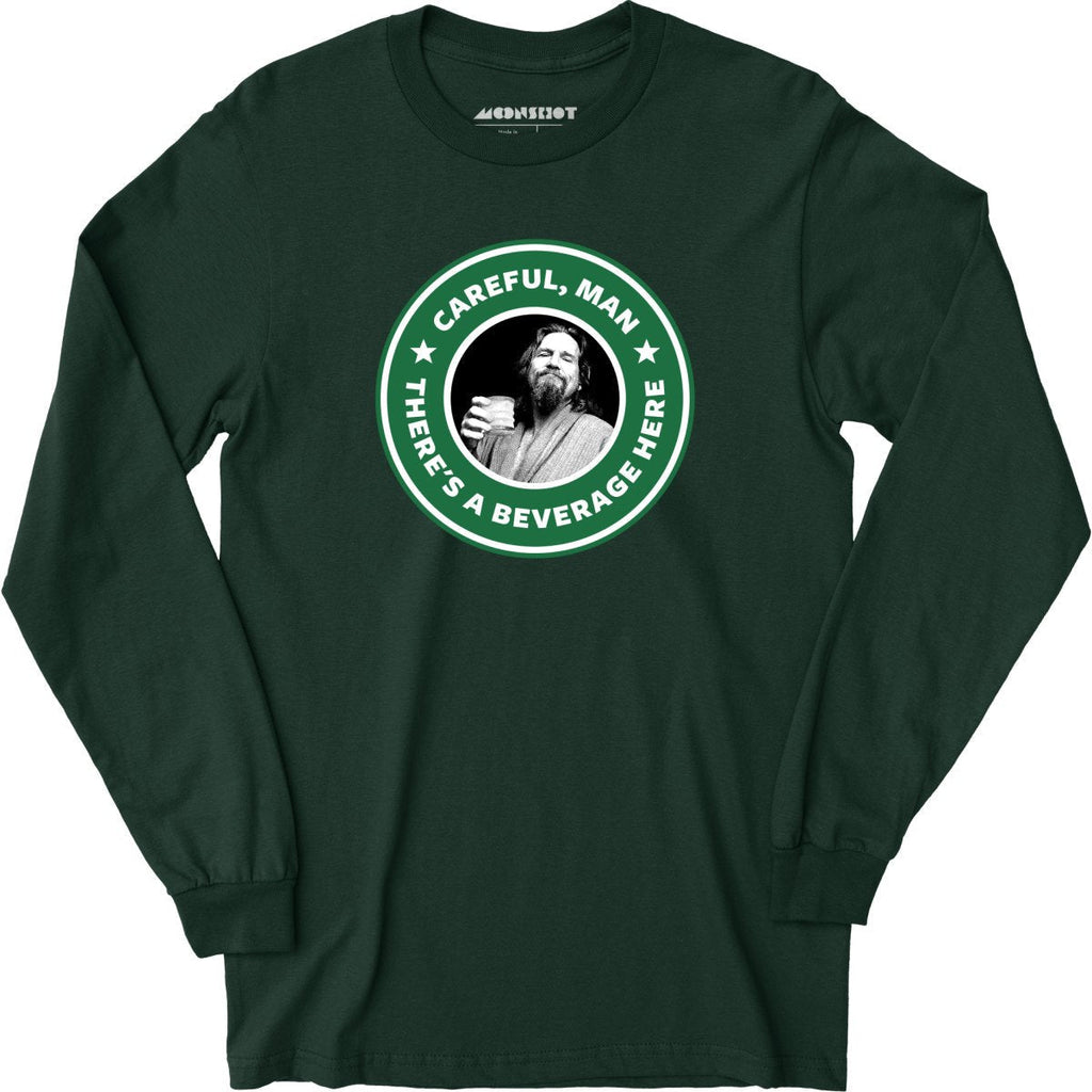 Lebowski - Careful, Man - There's a Beverage Here - Long Sleeve