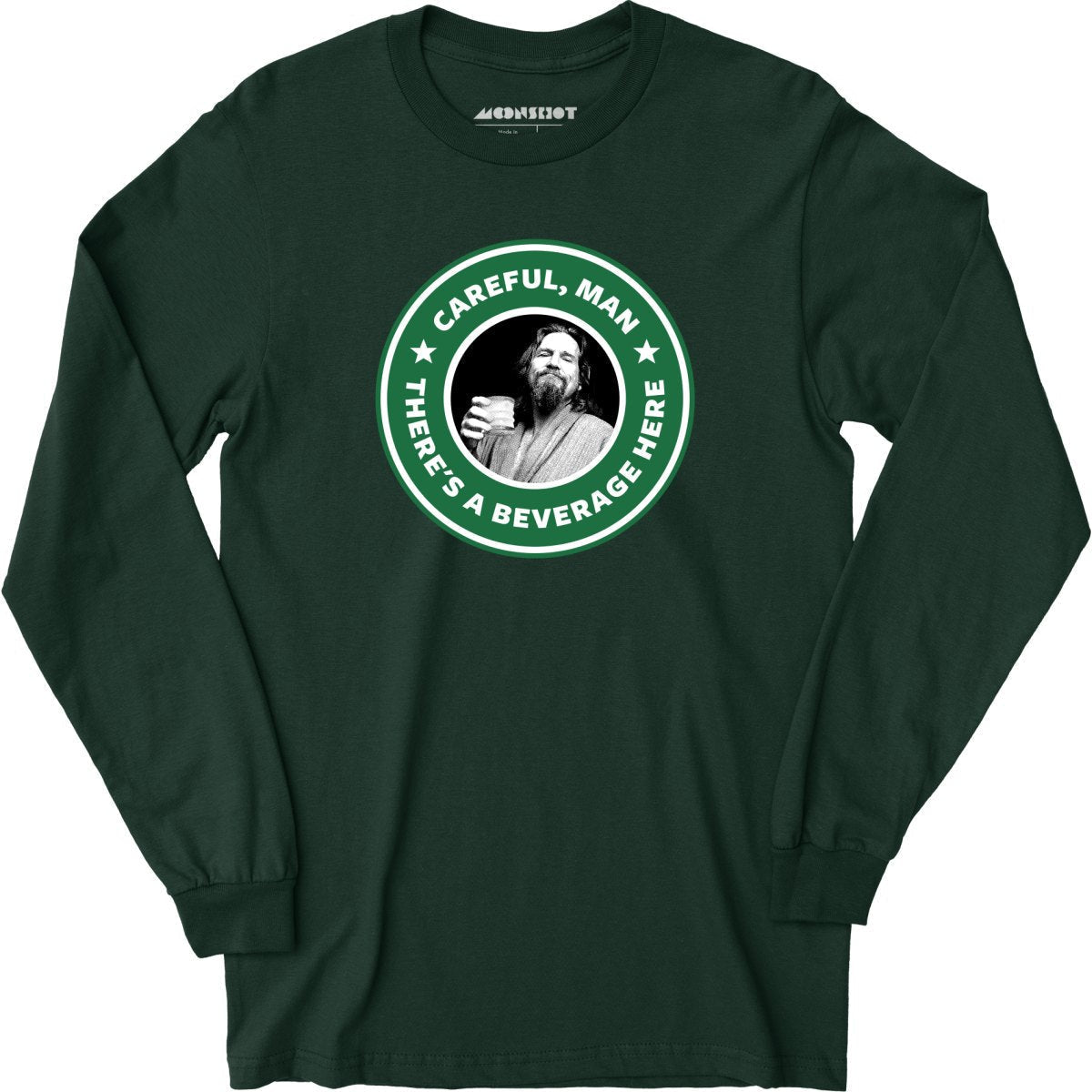 Lebowski - Careful, Man - There's a Beverage Here - Long Sleeve
